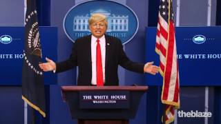 Donald Trump impersonator John Di Domenico WH Correspondent Message 4 29 17 04 14 17 [upl. by Nospmis30]