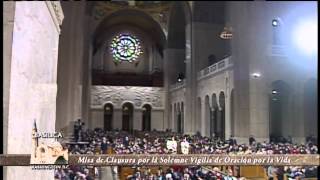 BNSIC  Closing Mass for the Solemn Prayer Vigil for Life  2014122 [upl. by Ethban408]