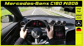 MercedesBenz  C180 W206  2021  Onboard POV test drive [upl. by Aiuqal]