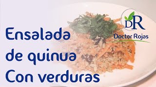 Receta Ensalada de quinua con verduras [upl. by Learrsi902]