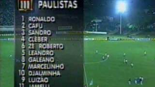 FUTEBOL  Paulistas 5 X 3 Cariocas 12091996 [upl. by Malarkey]