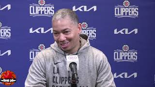 Ty Lue On Why Hes Starting Terrance Mann At Power Forward HoopJab NBA [upl. by Elboa860]