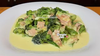 Brócoli en salsa de crema Receta deliciosa [upl. by Cassandry540]