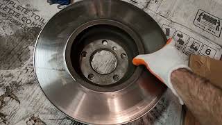 Front Brake Rotor Resurfacing at home and groove your brake pads on 2013 BMW X5 E70 [upl. by Wein]