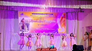 Minnaminni Pole  മിന്നാമിന്നിപോലെ  BMCC Cute Kids Dance Video  mg world walk [upl. by Nylinnej144]