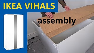 Ikea Vihals wardrobe assembly [upl. by Teena937]