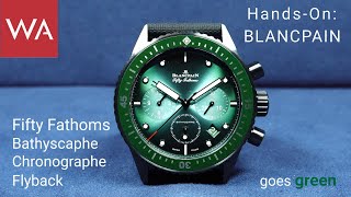 Handson BLANCPAIN Fifty Fathoms Bathyscaphe Chronographe Flyback [upl. by Einnahpets]