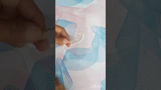 Diy beaded braceletbeautiful beaded braceleteasy bracelet making at homeshortviralvideo [upl. by Ontine714]