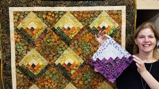 On Point Log Cabin Quilt  Lets Make [upl. by Manthei]