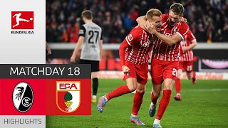 SC Freiburg  FC Augsburg 31  Highlights  Matchday 18 – Bundesliga 202223 [upl. by Elbertine]