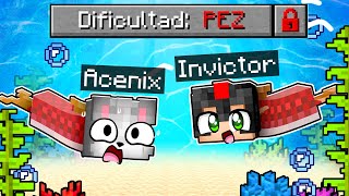 Minecraft PERO en DIFICULTAD PEZ 🐟😂 VICNIX TRANSFORMADOS 2 [upl. by Myrah]