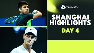 Alcaraz Makes Shanghai Debut Sinner Medvedev amp Tsitsipas Feature  Shanghai 2023 Highlights Day 4 [upl. by Ahsikrats]