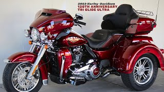 Complete Package for Touring  2023 HarleyDavidson 120th Anniversary Tri Glide Ultra [upl. by Gnuj]