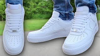 How To BAR LACE Nike Air Force 1s BEST WAY [upl. by Sibell344]