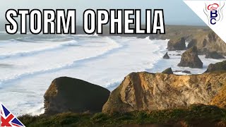 STORM Ophelia Hurricane UK Cornwall 2017  Bedruthan Steps Coastal Storm  British Cook Vlog [upl. by Omissam]