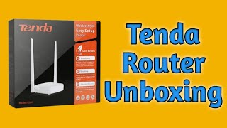 TENDA Wifi Router Unboxing Wireless N300 Easy Setup Router tendarouter [upl. by Boelter]