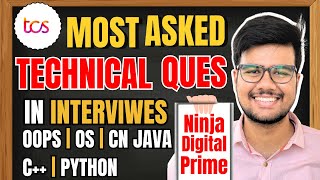 Most Asked TCS Interview Technical Questions OOPS OS CS DBMS [upl. by Leiria]