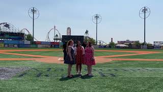 Jewel Tones National Anthem at the Brooklyn Cyclones [upl. by Bena399]