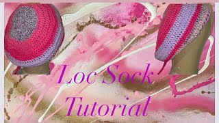 Crochet Loc Sock Tutorial • Rasta Hat Pattern [upl. by Nnairam]