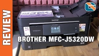 Brother MFCJ5320DW All in One Multi Function Printer Review [upl. by Kulda890]