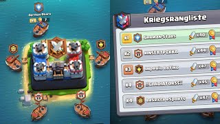 DER KAMPF BEGINNT 🤺 1CLAN WARS KAMPFTAG  Clankrieg und Kriegsdeck bauen  Clash Royale deutsch [upl. by Naitsabes]