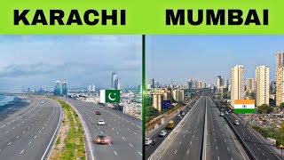 Mumbai vs Karachi Full comparison  2023  کراچی vs मुंबई 🇵🇰🇮🇳 [upl. by Aiclid]