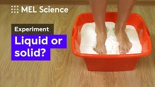 How to make nonNewtonian fluid from starch and water home experiment [upl. by Acissaj]