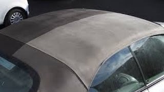 Waterproofing a convertible cabriolet roof very cheaply HD [upl. by Enilamme]