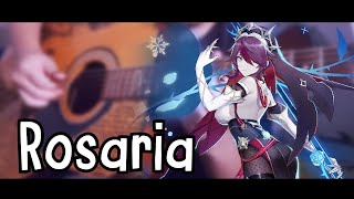 Rosaria Theme quotNo Overtime Everquot Acoustic Guitar Cover  Genshin Impact [upl. by Igig219]