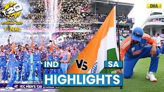 India Vs South Africa Highlights IND Beat SA By 7 Runs Win T20 WC 2024 Final I Rohit Sharma I Kohli [upl. by Ninos]