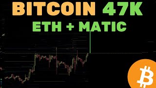 BITCOIN PUMP 47K  ETH  MATIC O DIA MAIS IMPORTANTE DO ETF 50K  Análise TécnicaSentimento [upl. by Aicargatla]