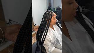 Large knotless braids viralvideo youtubeshorts foryou knotlessbraids youtube beauty hair [upl. by Birkle]