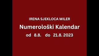 IRENA SJEKLOCA MILER Numerološki Kalendar  od 88 do 218 2023 [upl. by Leziar]