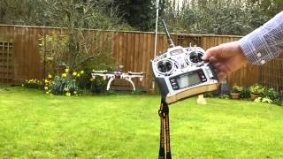 DJI F550 Video  stockdefault gain of 125  first flight [upl. by Lucic]