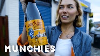 Getting Buzzed off Buckfast MUNCHIES Guide to Scotland Episode 1 [upl. by Ydnew920]