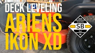 Leveling the Deck on my Ariens Ikon XD Pitch it [upl. by Lokcin]