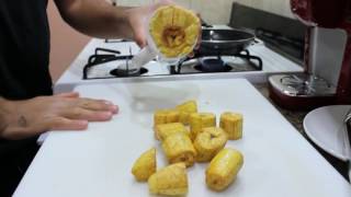 How to make Tostones Fried Plantains [upl. by Inor]