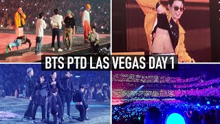 BTS PTD Las Vegas Day 1  Oh no Technical difficulties Vlogfancam FULL CONCERT HD [upl. by Blisse]