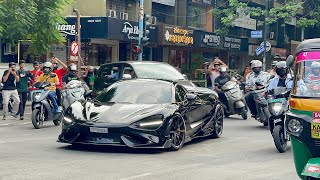 LOUD McLaren 765LT in India Bangalore  Novitec Exhaust Sounds [upl. by Emad794]