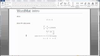 Intro til WordMat [upl. by Epilihp]