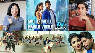 Gudilo Badilo Madilo Vodilo Reaction  DJ Video Songs  Allu Arjun  Pooja Hegde  DSP [upl. by Kelsy]