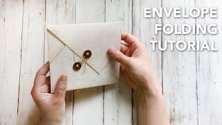 HOW TO fold an envelope in a beautiful way  TUTORIAL [upl. by Cid]