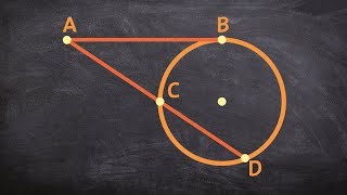 How do the lengths of tangent and secant line compare from a point outside of a circle [upl. by Noivert280]