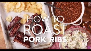 How to Roast Pork Ribs  Basics  Better Homes amp Gardens [upl. by Attinahs]