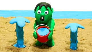 funny clay Cartoons for kids [upl. by Aylsworth]