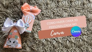 COMO FAZER CAIXA MILK E PIRÂMIDE 3D NO CANVA  MONTAGEM [upl. by Rhoda310]