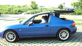 Honda CRX DEL SOL VTI ELECTRIC ROOF [upl. by Phyllida220]