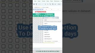 Create attendance sheet in excel quickly exceltips exceltutorial productivity [upl. by Uy]