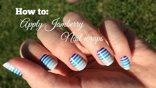 How to Apply Jamberry nail wraps [upl. by Ernaline593]