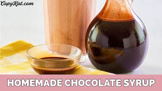 How to Make Homemade Chocolate Syrup  Learn to Cook [upl. by Isabel]